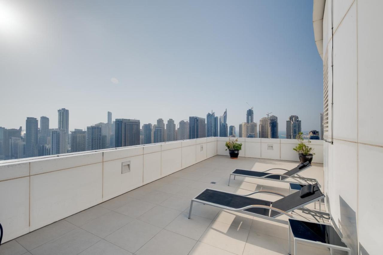 Luxury Apt - Rooftop Pool - City View Dubái Exterior foto