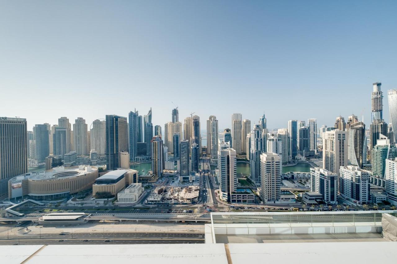 Luxury Apt - Rooftop Pool - City View Dubái Exterior foto